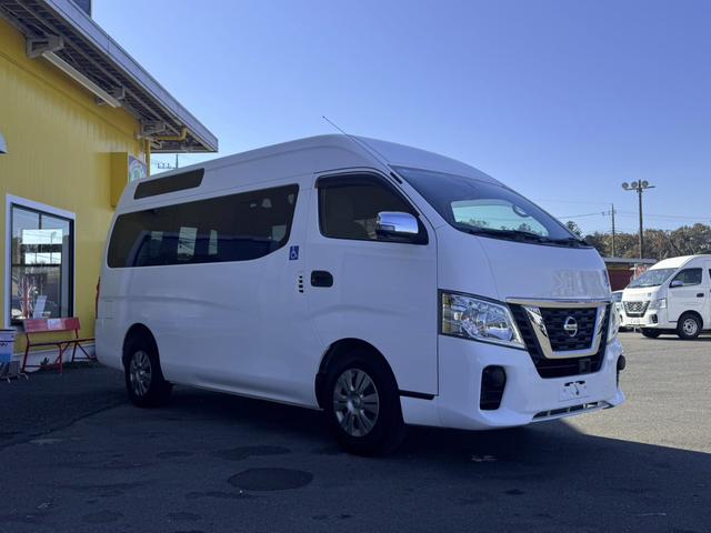 ＮＶ３５０キャラバンバン 　チェアキャブハイルーフ　福祉車両　車椅子２基　電動パワーリフト　１０人乗り　禁煙車　ナビ　バックカメラ　全方位カメラ　　衝突軽減ブレーキ　オートサイドステップ　１オーナー（43枚目）