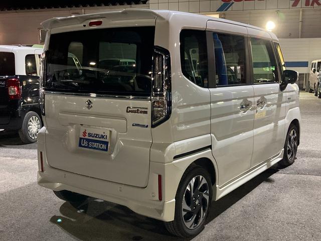 スペーシアカスタム カスタム HYBRID XSターボ ナビ 2026初売り バックカメラ オートライト Bluetooth スライドドア 純正ナビ プッシュスタート シートヒーター オートエアコン 禁煙車 スズキセーフティーサポート 衝突被害軽減システム アイドリングストップ(8枚目)