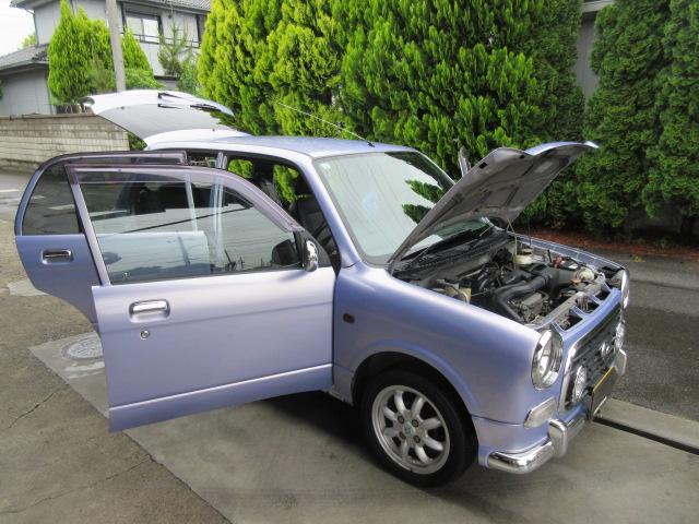 ミラジーノ ミニライトスペシャル　禁煙車　同色オールペイント　タイミングベルト交換済　１４インチミニライト専用アルミホイール　フォグランプ　サイドバイザー　純正革調シート　プライバシーガラス　ＧＤ　Ｂｌｕｅｔｏｏｔｈ接続機器（16枚目）