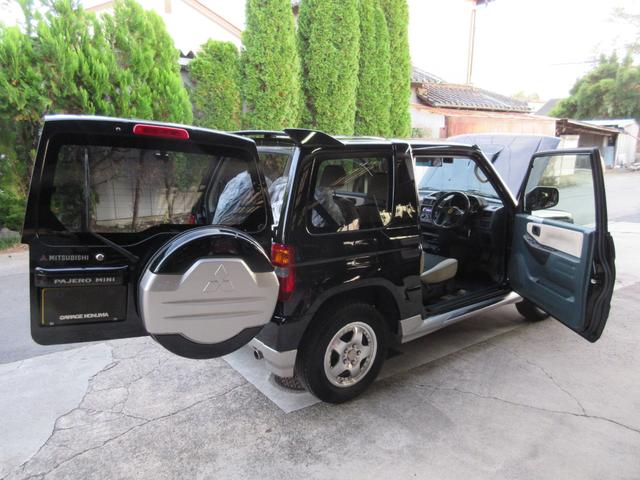 パジェロミニ デューク 5F 4WD 同色オールペイント インタークーラーターボ タイミングベルト交換済 禁煙車 前後ドライブレコーダー アルミホイール スタッドレスタイヤセット有 フォグランプ ドアバイザー(18枚目)