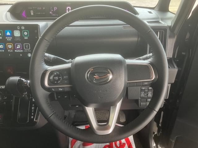 タント カスタムRS 純正9インチディスプレイオーディオ 地デジTV Bカメラ 両側パワースライドドア シートヒーター ハーフレザーシート スマアシ(27枚目)