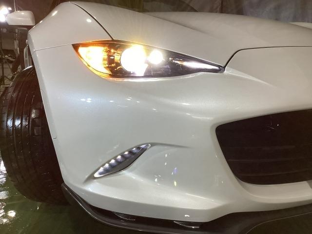 ロードスター 1.5 100周年 特別記念車 ワンオナ レザー USB DVD オートクルーズ スマキー スマートシティーブレーキサポート メモリーナビ LEDヘッド 横滑り防止機能 オートライト シートヒーター ナビTV Bカメラ ETC(31枚目)