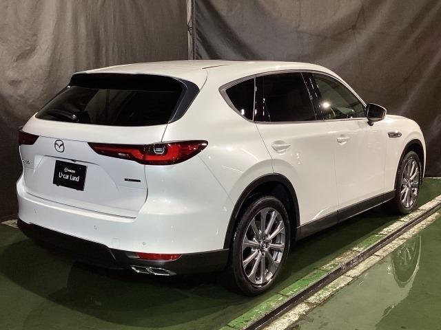 CX-60 3.3 XD エクスクルーシブ モード ディーゼルターボ ドライブレコーダー 衝突軽減 LED フルセグTV パワーシート USB ETC ワンオーナ スマートキー クリアランスソナー レザーシート 盗難防止装置 メモリーナビ シートヒーター 横滑り防止装置(39枚目)