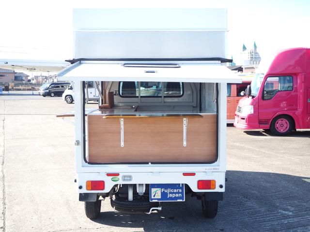 ミニキャブトラック キッチンカー　移動販売車　ケータリングカー　移動カフェ　２層シンク　２面販売扉　天井取り外し可能　左側販売カウンター　後部販売カウンター（32枚目）