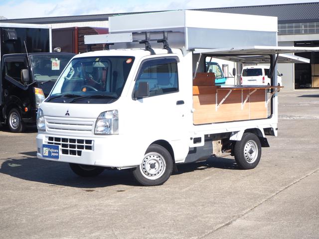 ミニキャブトラック キッチンカー　移動販売車　ケータリングカー　移動カフェ　２層シンク　２面販売扉　天井取り外し可能　左側販売カウンター　後部販売カウンター（42枚目）