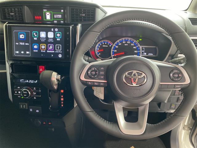 ルーミー カスタムＧ－Ｔ／登録済未使用車／パノラミックビューＰＫＧ　ワンオーナー　純正９インチディスプレイオーディオ　パノラミックビューモニター　両側パワースライドドア　コンフォートＰＫＧ　シートヒーター　マルチビューカメラ　ＬＥＤライト　フルフラット　ＬＤＡ　ＵＳＢ（16枚目）