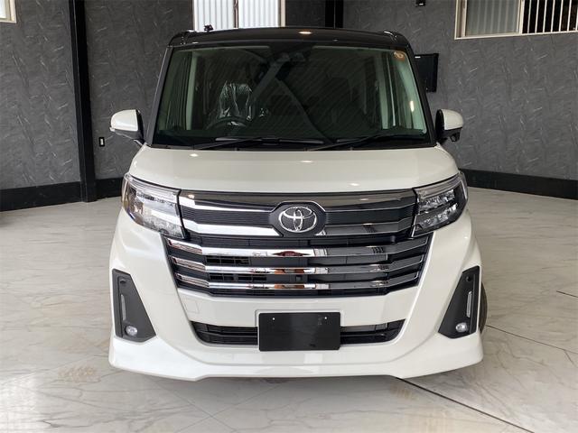 ルーミー カスタムＧ－Ｔ／登録済未使用車／パノラミックビューＰＫＧ　ワンオーナー　純正９インチディスプレイオーディオ　パノラミックビューモニター　両側パワースライドドア　コンフォートＰＫＧ　シートヒーター　マルチビューカメラ　ＬＥＤライト　フルフラット　ＬＤＡ　ＵＳＢ（2枚目）