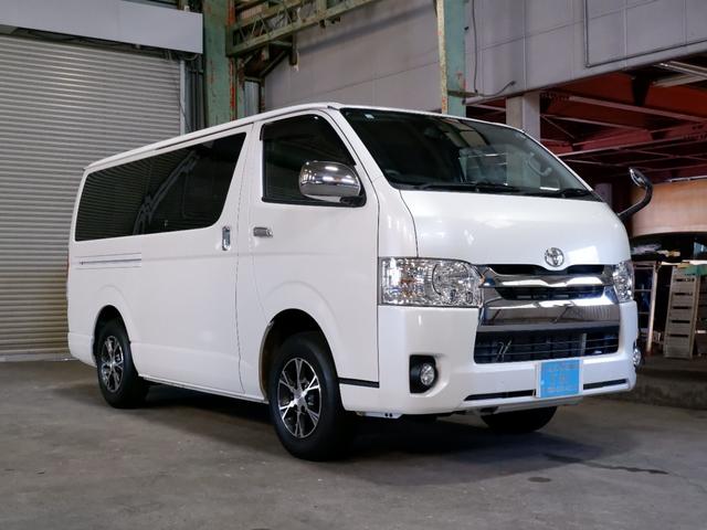 ハイエースバン ロングスーパーＧＬマルチロールトランスポータタイプＩＩ　４型　ディーゼル４ＷＤ　ベットキット　ＬＳＤ　禁煙車　フルセグＴＶ　Ｂｌｕｅｔｏｏｔｈ　　ＥＴＣ　バックカメラ　両側スライドドア　ＭＲＴト　ターボ　ＡＣ１００Ｖ電源　ＤＶＤ再生　ＬＥＤヘッドライト（35枚目）
