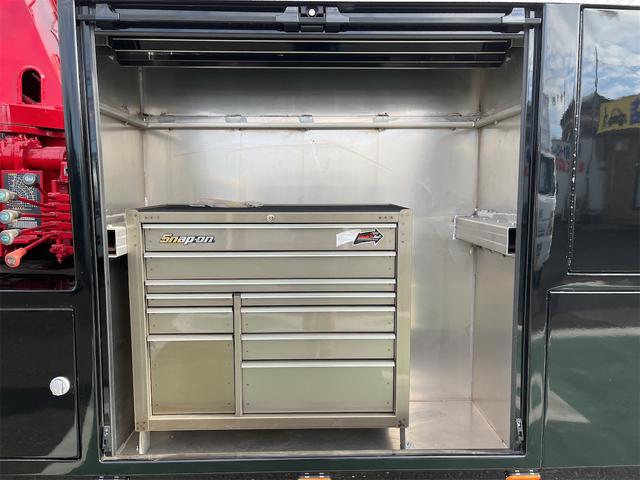 ギガ カスタム レッカー車 ターボ ザックリフト ユニック1003 ラジコン ウインチ20XL リターダ Wデフ リーフスプリング ベット付 アルミ回転灯 10.1インチAIモニターバックカメラ(14枚目)