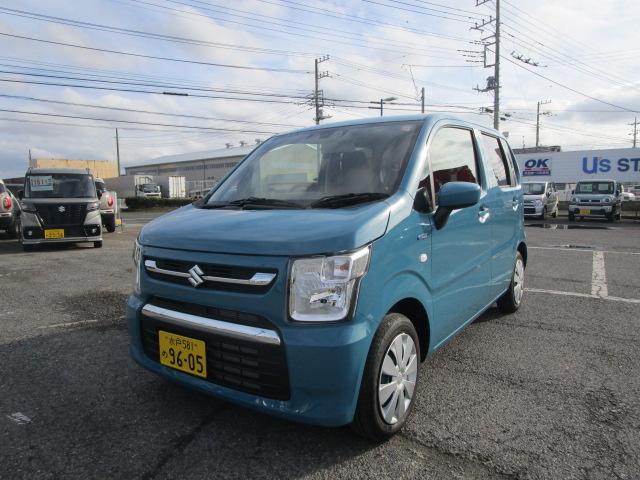 ワゴンＲ ＨＹＢＲＩＤ　ＦＸ－Ｓ　４型　スズキセーフティサポート　デュアルカメラブレーキサポート　後退時ブレーキサポート　誤発進抑制機能　後方誤発進抑制機能　車線逸脱抑制機能　アダプティブクルーズコントロール　オートライト　ハイビームアシスト　運転席シートヒーター（4枚目）