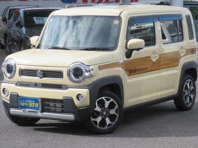 ハスラー ハイブリッドX メーカーOP全方位モニター付9インチメモリーナビ 前後ドラレコ DVD再生 Bluetooth シートヒーターDCBS LEDヘッドライト フォグランプ 純正アルミホイール ETC(3枚目)