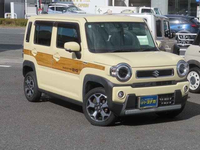 ハスラー ハイブリッドX メーカーOP全方位モニター付9インチメモリーナビ 前後ドラレコ DVD再生 Bluetooth シートヒーターDCBS LEDヘッドライト フォグランプ 純正アルミホイール ETC(5枚目)