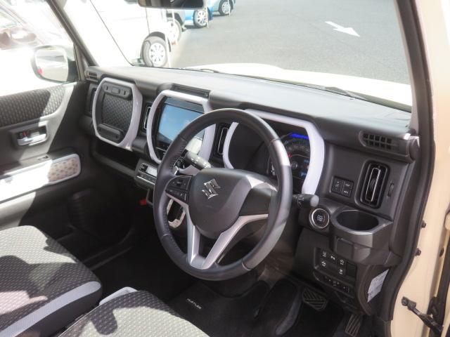 ハスラー ハイブリッドX メーカーOP全方位モニター付9インチメモリーナビ 前後ドラレコ DVD再生 Bluetooth シートヒーターDCBS LEDヘッドライト フォグランプ 純正アルミホイール ETC(9枚目)