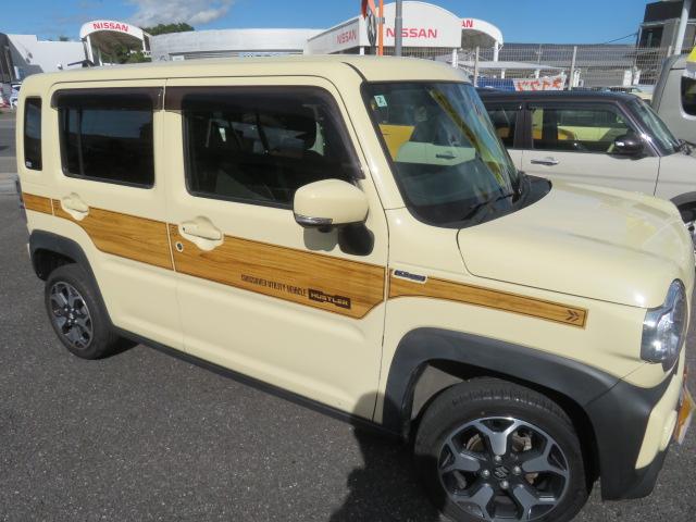 ハスラー ハイブリッドX メーカーOP全方位モニター付9インチメモリーナビ 前後ドラレコ DVD再生 Bluetooth シートヒーターDCBS LEDヘッドライト フォグランプ 純正アルミホイール ETC(42枚目)