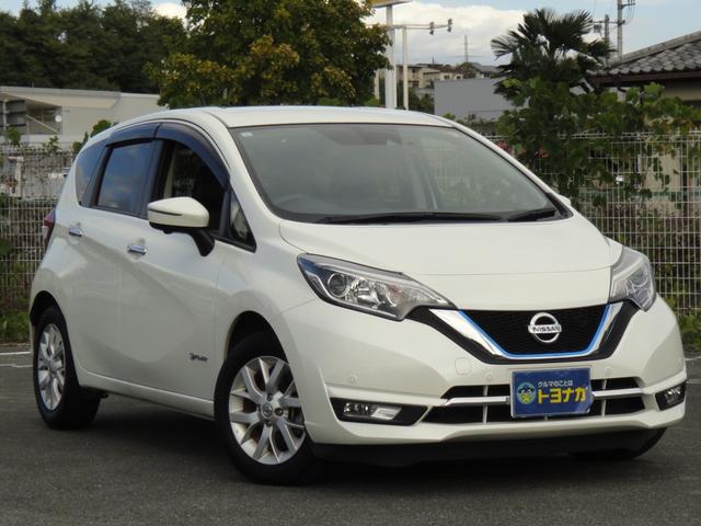 ノート e-パワー メダリスト 純正ナビDTV アラウンドビューモニター LEDヘッドライト オートハイビーム インテリジェントルームミラー ヒーターミラー ETC メダリスト専用ハーフレザーシート エマージェンシー 前後ソナー(5枚目)