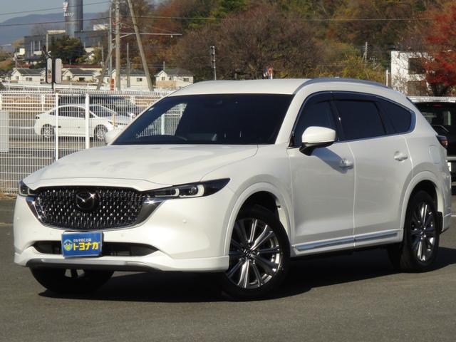 ＣＸ－８ ＸＤ　エクスクルーシブモード　１０．２５インチナビＤＴＶ　アルパイン後席モニター　ＢＯＳＥサウンド　黒レザーシート　シートベンチレーション＆シートヒーター＆パワーシート　シートポジションメモリー　パワーリアゲート　ルーフレール（3枚目）