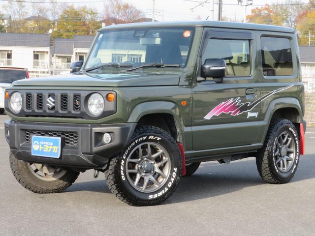 ジムニー ＸＣ　４ＷＤ　５ＭＴ　ターボ　ワンオーナー　純正８インチＳＤナビ　フルセグＴＶ　ＥＴＣ　ＴＯＹＯ　ＯＰＥＮ　ＣＯＵＮＴＲＹ　Ｒ／Ｔタイヤ　ブースト計　運転席　助手席シートヒーター　クルーズコントロール（2枚目）