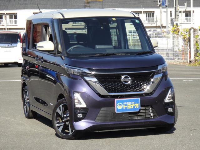 ルークス ハイウェイスター　Ｘ　プロパイロットエディション　純正９インチナビＤＴＶ　アラウンドビューモニター　純正前後ドライブレコーダー　プロパイロット　電動パーキング　エマージェンシーブレーキ　サイドＳＲＳエアバッグ　ハンズフリーパワースライドドア（4枚目）