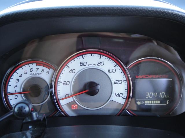 アルトワークス ベースグレード　ケンウッドナビ　地上デジタルＴＶ　ＢＬＩＴＺ車高調整式サスペンションキット　ケンウッドウーファー　純正ＲＥＣＡＲＯシート　５ＭＴ　ＨＩＤ　スマートキー　プッシュスタート　スモークフィルム（49枚目）