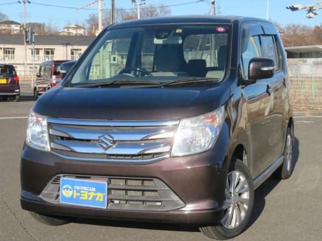 ワゴンR FZ ケンウッドメモリーナビ ワンセグテレビ レーダーブレーキサポート 運転席シートヒーター アイドリングストップ ETC 純正14インチアルミホイール タイヤ4本新品 キーフリープッシュスタート(2枚目)