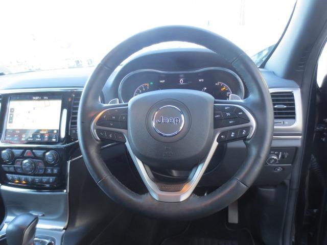 ジープ・グランドチェロキー リミテッド　黒革／クリアランスソナー／禁煙／ルーフレール／パワーバックドア／ワンオーナー／前後ドラレコ／スペアキー有／（13枚目）