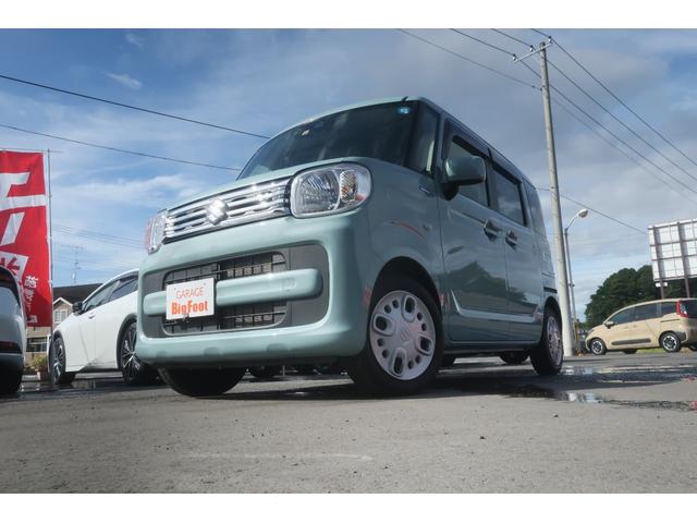 スペーシア ハイブリッドＸ　＜８型ナビ＞　フルセグ　リア修復歴　両側パワースライド　Ｂｌｕｅｔｏｏｔｈ　運転席シートヒーター　Ｐスタート　スマートキー　　オートライト　パワステ　エアコン　電動格納ミラー　スズキセーフティサポート（2枚目）
