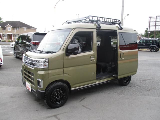 アトレー ＲＳ　＜４ＷＤ　ターボ＞　新品１４アルミ＆タイヤ　両側パワースライドドア　ルーフキャリア＆ラック　純正ＬＥＤヘッドライト＆フォグ　オーバヘッドシェルフ　スマートキー　レーダークルーズ　スマートアシストＩＩＩ（8枚目）