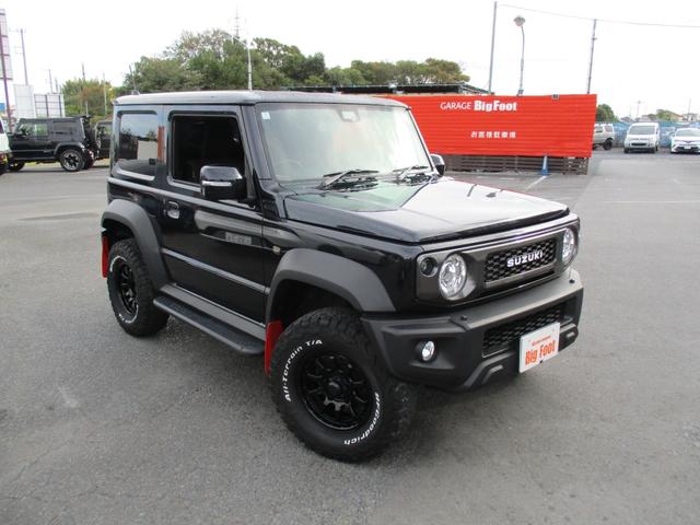 ジムニーシエラ JC <リフトアップ> サス マフラー サイドステップ マッドガード OPフロントグリル 新品15アルミ ナビ TV 地デジ Bカメラ ETC 純正LEDライト フォグ クルコン シートH Sセーフティー(9枚目)