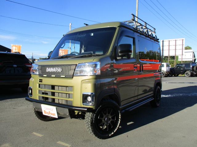 アトレー ＲＳ　＜４ＷＤ　ターボ＞＜ＪＵＮＫＹＳバンパーガード＞＜ＪＵＮＫＹＳマフラー＞純正９型Ｄオーディオ地デジＢカメラ　ＥＴＣ　サイドステップ　純正ＯＰキャリア　社外グリル　マッドフラップ　１５ＡＷ＆ＲＴタイヤ（8枚目）