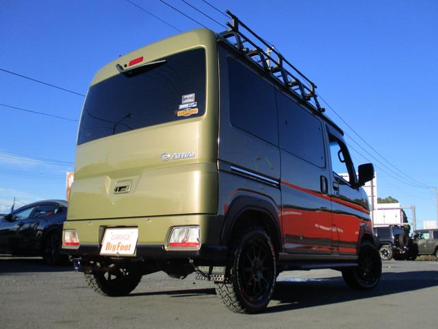 アトレー ＲＳ　＜４ＷＤ　ターボ＞＜ＪＵＮＫＹＳバンパーガード＞＜ＪＵＮＫＹＳマフラー＞純正９型Ｄオーディオ地デジＢカメラ　ＥＴＣ　サイドステップ　純正ＯＰキャリア　社外グリル　マッドフラップ　１５ＡＷ＆ＲＴタイヤ（16枚目）