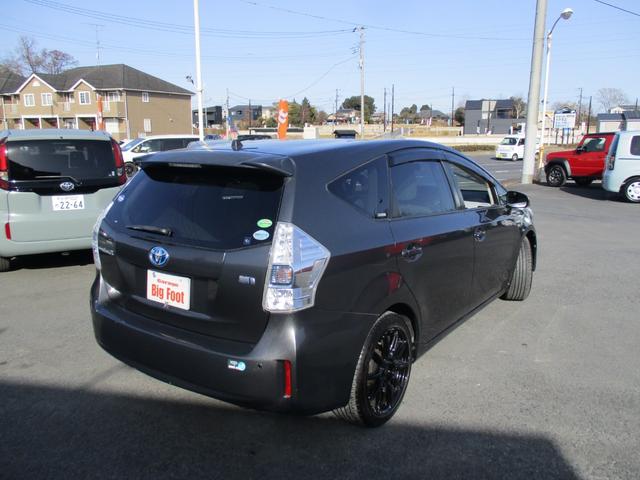 プリウスアルファ S <純正ナビTV> <新品18アルミ&タイヤ> 地デジ フルセグ Bカメラ ETC ドライブレコーダー Bluetooth スマートキー Pスタート LEDヘッドライト&フォグランプ チチルトシート(14枚目)