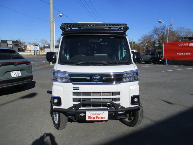 アトレー アトレーデッキバン　＜４ＷＤターボ＞　＜アルパインＢＩＧ／Ｘ１１＆インナーミラー＞　＜リフトアップ＞　両側パワースライド　純正ＬＥＤヘッドライト　ラプター塗装施工あり　スマートキー　バンパーガード　レザー調シートカバー（2枚目）