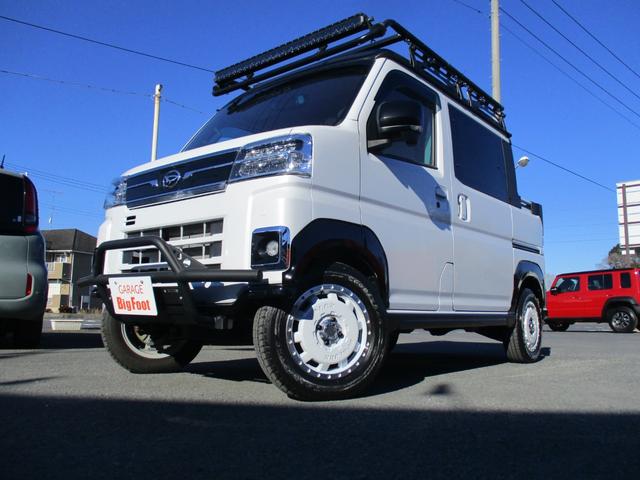 アトレー アトレーデッキバン　＜４ＷＤターボ＞　＜アルパインＢＩＧ／Ｘ１１＆インナーミラー＞　＜リフトアップ＞　両側パワースライド　純正ＬＥＤヘッドライト　ラプター塗装施工あり　スマートキー　バンパーガード　レザー調シートカバー（9枚目）