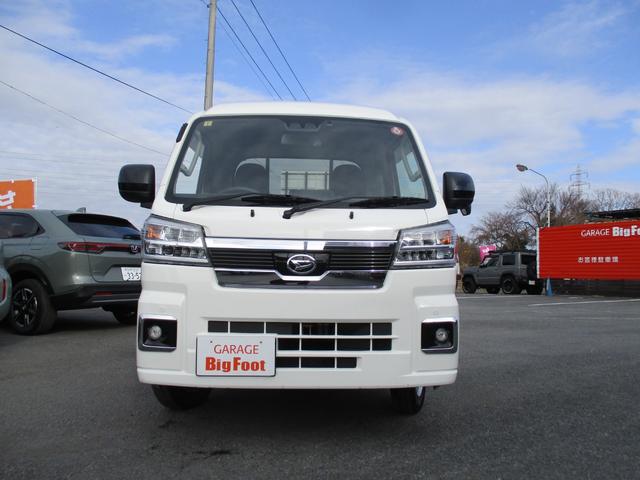 ハイゼットトラック ジャンボエクストラ　（オートマ　４ＷＤ）（ワンオーナー）純正オプションＣＤオーディオ　ＥＴＣ　純正ＬＥＤヘッドライト　電動格納ドアミラー　スマートキー　プッシュスタート　アオリガード　荷台マット　作業灯　スマートアシスト（5枚目）