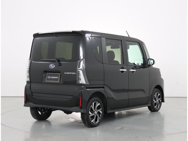 シフォン カスタムＲ　元弊社社用車　４ＷＤ　９型ディスプレイオーディオ　スマアシ　両側電動スライドドア　バックカメラ　フルセグ　シートヒーター　アダプティブドライビングビーム　ＬＥＤライナー　プッシュスタート　ワンオーナー　禁煙車　寒冷地仕様　前後コーナーセンサー（2枚目）