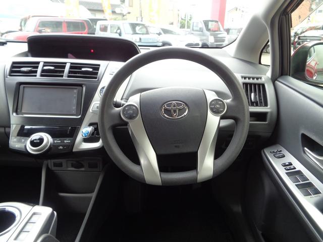 プリウスアルファ S ワンオーナー 純正ナビ 地デジ バックカメラ ETC スマートキー(7枚目)