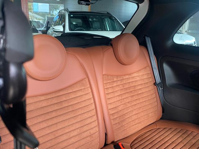 アバルト５９５ コンペティツィオーネ　Ｕ－Ｃｏｎｎｅｃｔ　ＣａｒＰｌａｙ　Ｓａｂｅｌｔ茶半革シート　社外エアクリ　レコードモンツァＭ　Ｂｒｅｍｂｏ赤キャリパー　キーシリンダーイルミ　前後Ｄレコ　社外セキュリティ　ＡＢＡＲＴＨサイドデカール（29枚目）