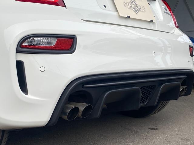 アバルト５９５ コンペティツィオーネ　Ｕ－Ｃｏｎｎｅｃｔ　ＣａｒＰｌａｙ　Ｓａｂｅｌｔ茶半革シート　社外エアクリ　レコードモンツァＭ　Ｂｒｅｍｂｏ赤キャリパー　キーシリンダーイルミ　前後Ｄレコ　社外セキュリティ　ＡＢＡＲＴＨサイドデカール（68枚目）