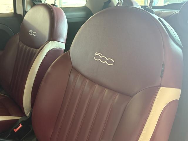 500 ルッソ 100台限定車 ワンオーナー ポルトローナフラウ社製ボルドー革シート メッキドアミラーキャップ 専用15inchAW ガラスルーフ AppleCarPlay Bluetooth USB ASR HID(12枚目)