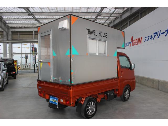 スタンダード 農用スペシャル パートタイム4WD 5速マニュアル車 社外ポータブルナビ 前後ドライブレコーダー ETC 社外アルミホイール 外部電源 TRAVEL HOUSE(6枚目)