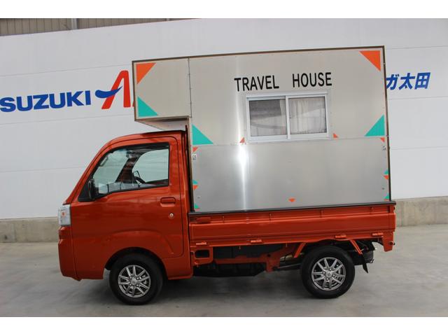 スタンダード 農用スペシャル パートタイム4WD 5速マニュアル車 社外ポータブルナビ 前後ドライブレコーダー ETC 社外アルミホイール 外部電源 TRAVEL HOUSE(7枚目)