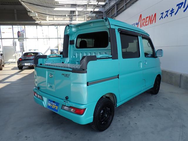ハイゼットカーゴ デッキバンＧ　ＳＡＩＩＩ　パートタイム４ＷＤ　メモリーナビ　フルセグＴＶ　バックカメラ　３６０°ドライブレコーダー　ＥＴＣ車載器　ブラック塗装アルミホイール＋マッドタイヤ　ＬＥＤヘッドランプ（4枚目）