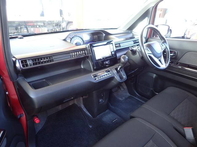 ワゴンRスティングレー ハイブリッドT ICターボ デュアルセンサーブレーキサポート クルーズコントロール 純正メモリーナビ フルセグTV ビルトインETC2.0 シートヒーター 15インチアルミホイール LEDヘッドランプ&フォグランプ(12枚目)