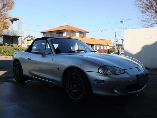 ロードスター ＲＳ　６速ＭＴ　ＯＨＬＩＮＳ車高調　ＯＺ１６インチアルミ　タイミングベルト交換済（2枚目）