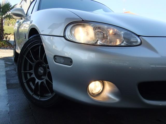 ロードスター ＲＳ　６速ＭＴ　ＯＨＬＩＮＳ車高調　ＯＺ１６インチアルミ　タイミングベルト交換済（35枚目）