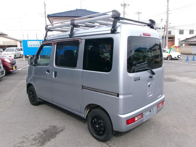 ピクシスバン クルーズ　社外ナビＴＶ　バックカメラ　ＥＴＣ　ルーフキャリア（５０キロ）　全席パワーウィンドウ　集中ドアロック　電動格納ドアミラー　同色バンパー　同色ドアミラー　社外アルミホイール（9枚目）