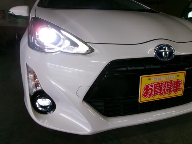 アクア Ｇ　セーフティセンス　雹害車　禁煙車　オプションＬＥＤヘッドライト　ＬＥＤフォグランプ　純正ナビＴＶ　バックカメラ　革巻きステアリング　Ｂｌｕｅｔｏｏｔｈ　ドルフィンアンテナ　アイソフィックス（37枚目）