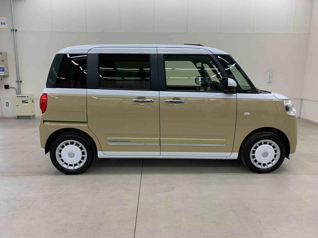 ムーヴキャンバス ストライプスＧ　２ＷＤ　両側電動スライドドア・ＬＥＤヘッドライト・オートライト・オートマチックハイビーム・プッシュスタートボタン・アイドリングストップ・シートヒーター・電動パーキングブレーキ・スマートアシスト（7枚目）