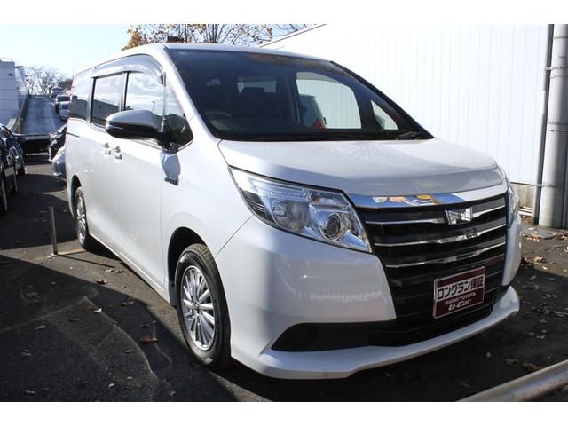 ノア ハイブリッドX ETC バックカメラ ナビ TV 両側電動スライドドア オートライト LEDヘッドランプ スマートキー 電動格納ミラー 後席モニター 3列シート ウォークスルー CVT アルミホイール CD USB(2枚目)