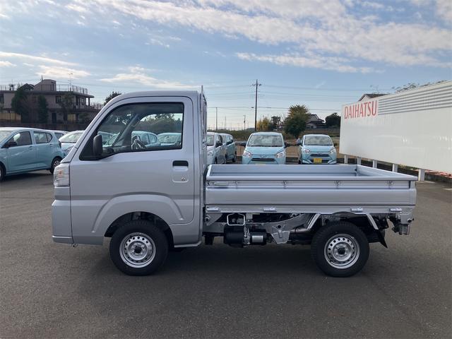 ハイゼットトラック ローダンプ　届出済未使用車　エアコン　パワーステアリング　ＡＭ／ＦＭラジオ　スマートアシスト　ＬＥＤ大型荷台作業灯　スーパーデフロック　電動モーター式ダンプ　コーナーセンサー　電子制御式４ＷＤ　ＣＶＴ（8枚目）
